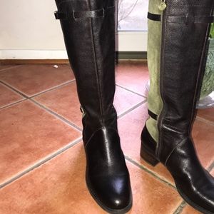 Etienne Aigner Two-Tone Riding Boots